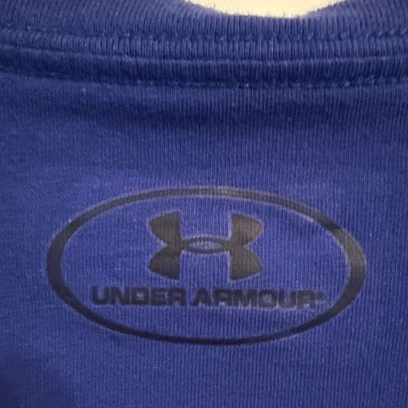 Under Armour Men's Medium Blue Loose Heat Gear Size Medium short sleeve shirt - Picture 5 of 8